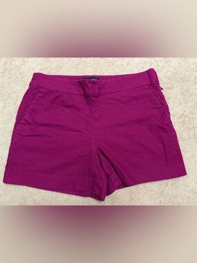 Banana Republic High-Waist Shorts in Deep Magenta